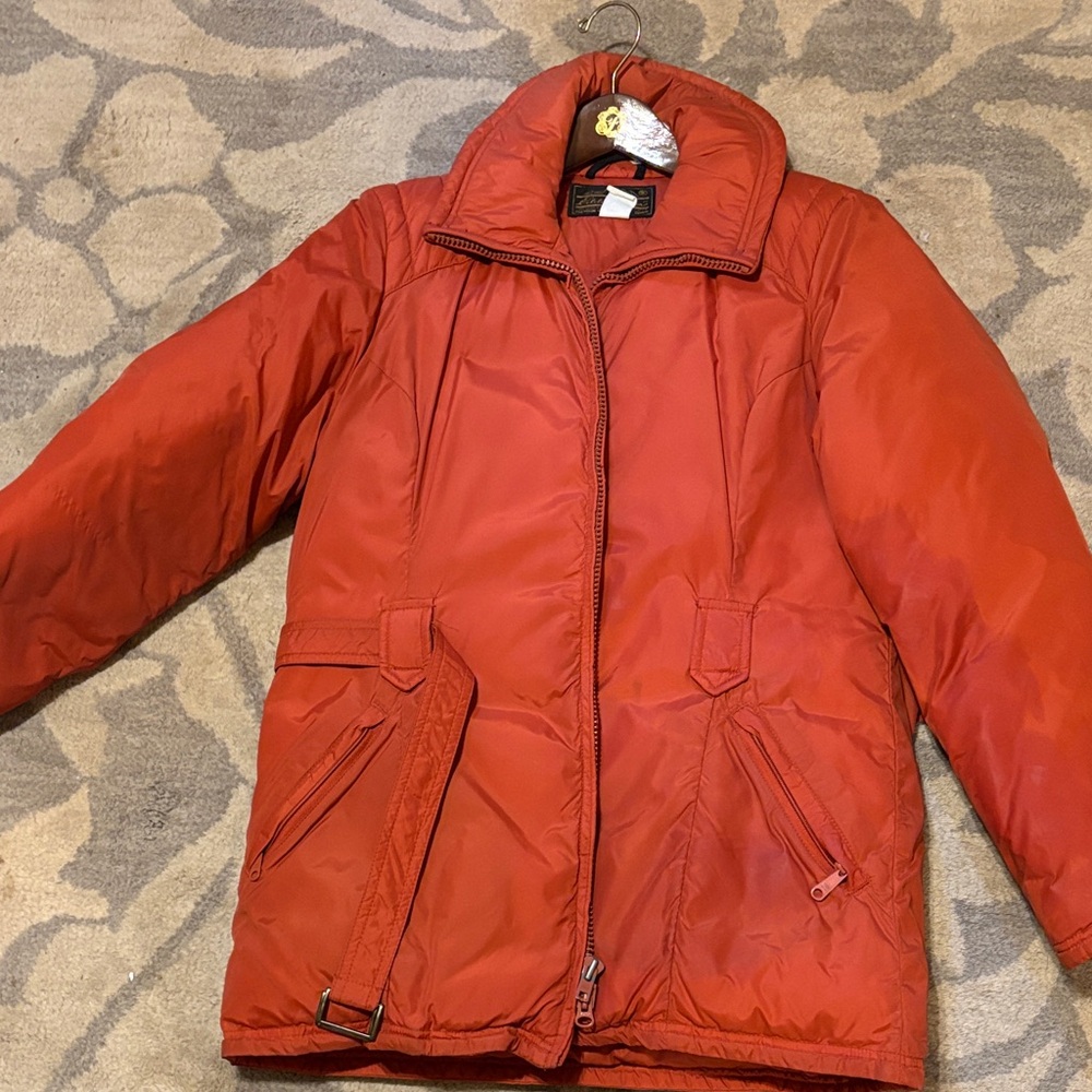 Eddie Bauer Orange Quilted Jacket